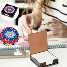 Load image into Gallery viewer, Animals Leather Diamond Art Note Box with 160 Sheets of Paper for DIY Art Craft
