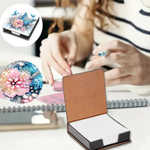 Load image into Gallery viewer, Animals Leather Diamond Art Note Box with 160 Sheets of Paper for DIY Art Craft
