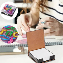 Load image into Gallery viewer, Animals Leather Diamond Art Note Box with 160 Sheets of Paper for DIY Art Craft
