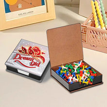 Load image into Gallery viewer, Animals Leather Diamond Art Note Box with 160 Sheets of Paper for DIY Art Craft
