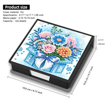 Load image into Gallery viewer, Animals Leather Diamond Art Note Box with 160 Sheets of Paper for DIY Art Craft
