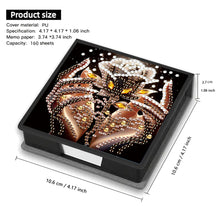 Load image into Gallery viewer, Animals Leather Diamond Art Note Box with 160 Sheets of Paper for DIY Art Craft
