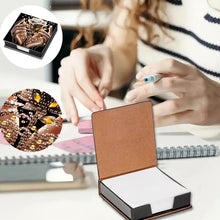 Load image into Gallery viewer, Animals Leather Diamond Art Note Box with 160 Sheets of Paper for DIY Art Craft

