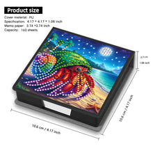Load image into Gallery viewer, Animals Leather Diamond Art Note Box with 160 Sheets of Paper for DIY Art Craft
