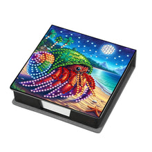 Load image into Gallery viewer, Animals Leather Diamond Art Note Box with 160 Sheets of Paper for DIY Art Craft
