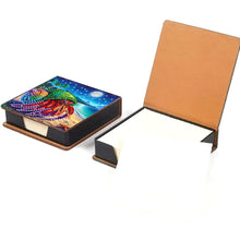 Load image into Gallery viewer, Animals Leather Diamond Art Note Box with 160 Sheets of Paper for DIY Art Craft

