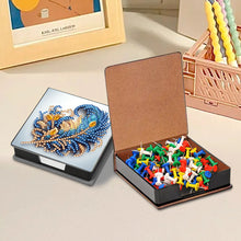 Load image into Gallery viewer, Animals Leather Diamond Art Note Box with 160 Sheets of Paper for DIY Art Craft
