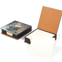 Load image into Gallery viewer, Animals Leather Diamond Art Note Box with 160 Sheets of Paper for DIY Art Craft
