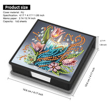 Load image into Gallery viewer, Animals Leather Diamond Art Note Box with 160 Sheets of Paper for DIY Art Craft
