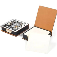 Load image into Gallery viewer, Animals Leather Diamond Art Note Box with 160 Sheets of Paper for DIY Art Craft
