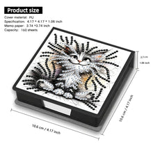 Load image into Gallery viewer, Animals Leather Diamond Art Note Box with 160 Sheets of Paper for DIY Art Craft

