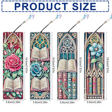 Load image into Gallery viewer, 4Pcs Special Shape Dragonfly DIY Bookmarks Diamond Painting Kits for Book Lovers
