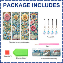 Load image into Gallery viewer, 4Pcs Special Shape Dragonfly DIY Bookmarks Diamond Painting Kits for Book Lovers
