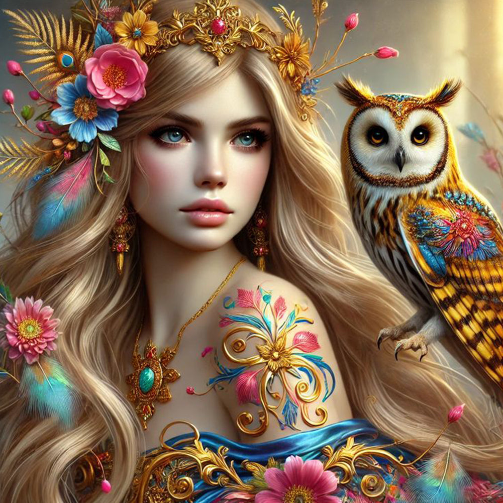 Diamond Painting - Full Round - Beauty And Animals (40*40CM)