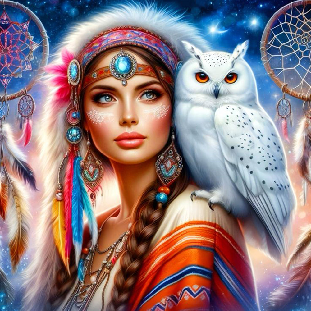 Diamond Painting - Full Round - Beauty And Animals (40*40CM)