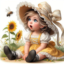 Load image into Gallery viewer, Diamond Painting - Full Round - Cute Children (40*40CM)
