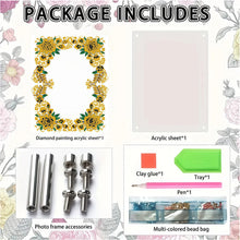 Load image into Gallery viewer, Special Shape Flower Table Top Diamond Painting Frame Kits for Home Office Decor
