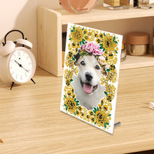 Load image into Gallery viewer, Special Shape Flower Table Top Diamond Painting Frame Kits for Home Office Decor
