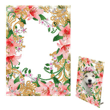Load image into Gallery viewer, Special Shape Flower Table Top Diamond Painting Frame Kits for Home Office Decor
