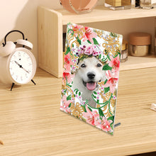Load image into Gallery viewer, Special Shape Flower Table Top Diamond Painting Frame Kits for Home Office Decor
