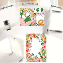 Load image into Gallery viewer, Special Shape Flower Table Top Diamond Painting Frame Kits for Home Office Decor
