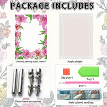 Load image into Gallery viewer, Special Shape Flower Table Top Diamond Painting Frame Kits for Home Office Decor
