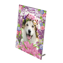 Load image into Gallery viewer, Special Shape Flower Table Top Diamond Painting Frame Kits for Home Office Decor
