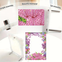Load image into Gallery viewer, Special Shape Flower Table Top Diamond Painting Frame Kits for Home Office Decor
