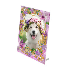 Load image into Gallery viewer, Special Shape Flower Table Top Diamond Painting Frame Kits for Home Office Decor
