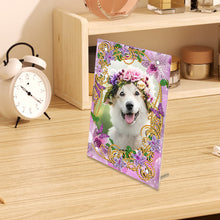 Load image into Gallery viewer, Special Shape Flower Table Top Diamond Painting Frame Kits for Home Office Decor
