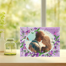 Load image into Gallery viewer, Special Shape Flower Table Top Diamond Painting Frame Kits for Home Office Decor
