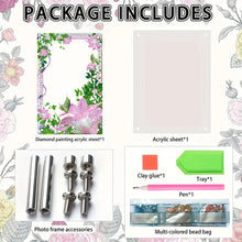 Load image into Gallery viewer, Special Shape Flower Table Top Diamond Painting Frame Kits for Home Office Decor
