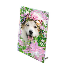 Load image into Gallery viewer, Special Shape Flower Table Top Diamond Painting Frame Kits for Home Office Decor
