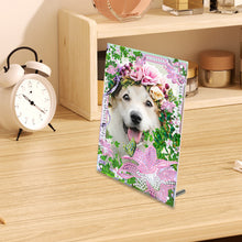 Load image into Gallery viewer, Special Shape Flower Table Top Diamond Painting Frame Kits for Home Office Decor
