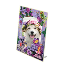 Load image into Gallery viewer, Special Shape Flower Table Top Diamond Painting Frame Kits for Home Office Decor
