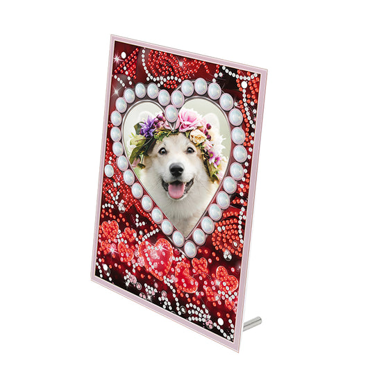 Special Shape Flower Table Top Diamond Painting Frame Kits for Home Office Decor