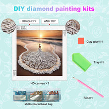 Load image into Gallery viewer, Diamond Painting - Partial Special Shaped - Beach Skirt Beauty (30*30CM)
