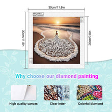 Load image into Gallery viewer, Diamond Painting - Partial Special Shaped - Beach Skirt Beauty (30*30CM)
