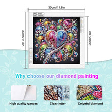 Load image into Gallery viewer, Diamond Painting - Partial Special Shaped - Shining Heart (30*30CM)
