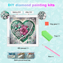 Load image into Gallery viewer, Diamond Painting - Partial Special Shaped - Shining Heart (30*30CM)
