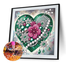 Load image into Gallery viewer, Diamond Painting - Partial Special Shaped - Shining Heart (30*30CM)
