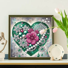 Load image into Gallery viewer, Diamond Painting - Partial Special Shaped - Shining Heart (30*30CM)

