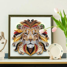 Load image into Gallery viewer, Diamond Painting - Partial Special Shaped - Paper Quilling Lion (30*30CM)
