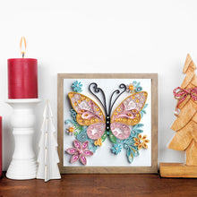 Load image into Gallery viewer, Diamond Painting - Partial Special Shaped - Paper Quilling Butterfly (30*30CM)
