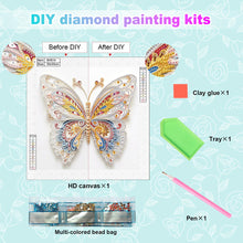 Load image into Gallery viewer, Diamond Painting - Partial Special Shaped - Paper Quilling Butterfly (30*30CM)
