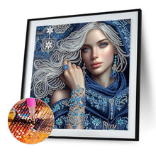 Load image into Gallery viewer, Diamond Painting - Partial Special Shaped - Lady Beauty (30*30CM)
