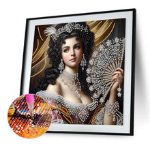 Load image into Gallery viewer, Diamond Painting - Partial Special Shaped - Lady Beauty (30*30CM)
