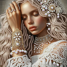 Load image into Gallery viewer, Diamond Painting - Partial Special Shaped - Lady Beauty (30*30CM)
