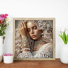 Load image into Gallery viewer, Diamond Painting - Partial Special Shaped - Lady Beauty (30*30CM)
