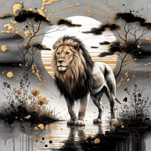 Load image into Gallery viewer, Diamond Painting - Full Round - Lion (40*40CM)
